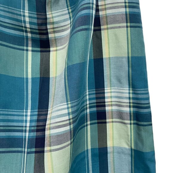 Vintage Pendleton Skirt Plaid Blue Green Tencel Size 10 - Picture 2 of 6